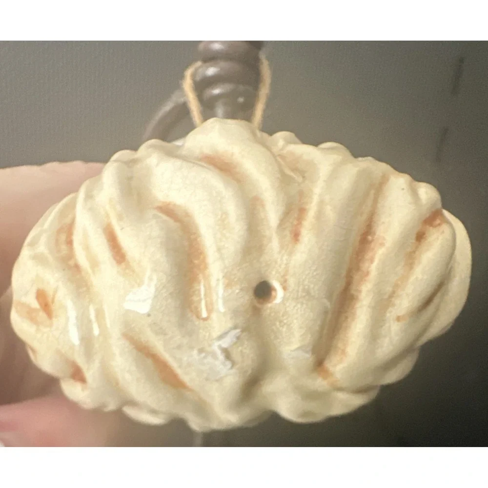 Ceramic Santa Claus Head Christmas Ornament Holiday Decor 4